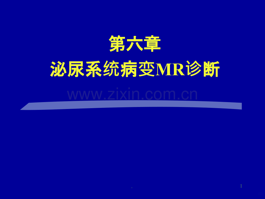 泌尿系统MRppt课件.ppt_第1页