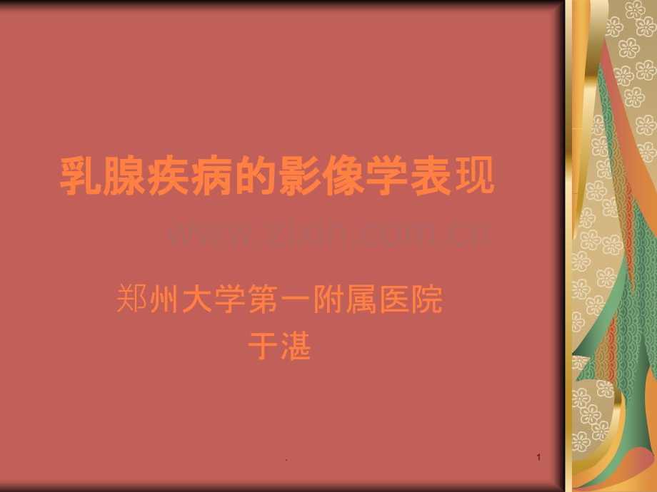 乳腺疾病的影像学检查ppt课件.ppt_第1页