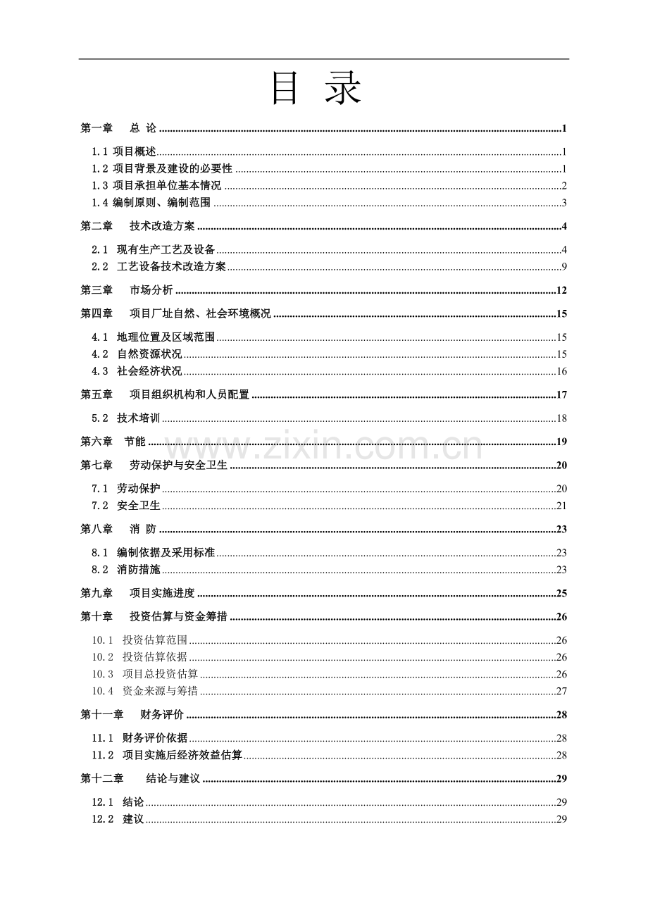 酒精生产线技术改造可行性研究报告.doc_第1页