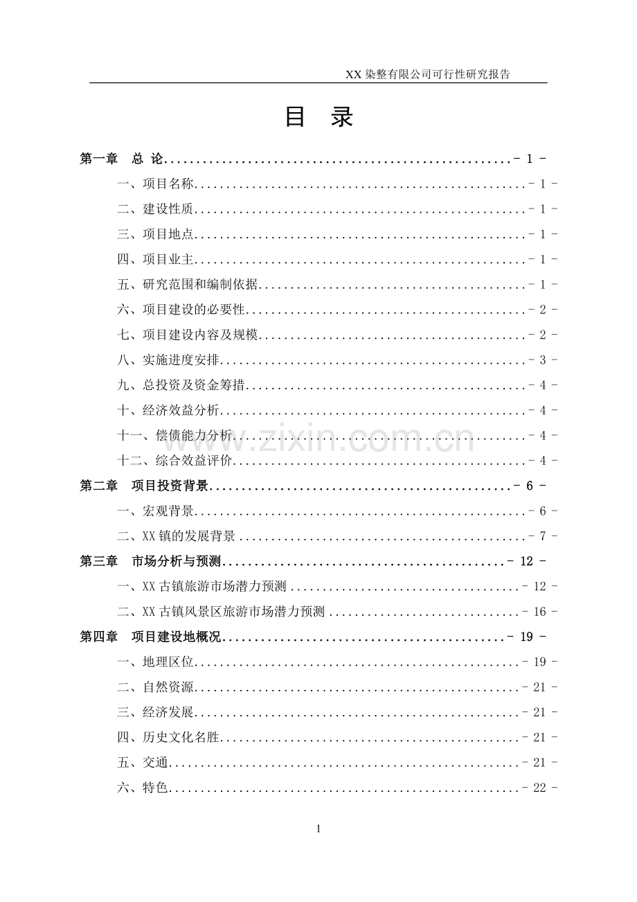 某印染有限公司可行性研究报告.doc_第1页