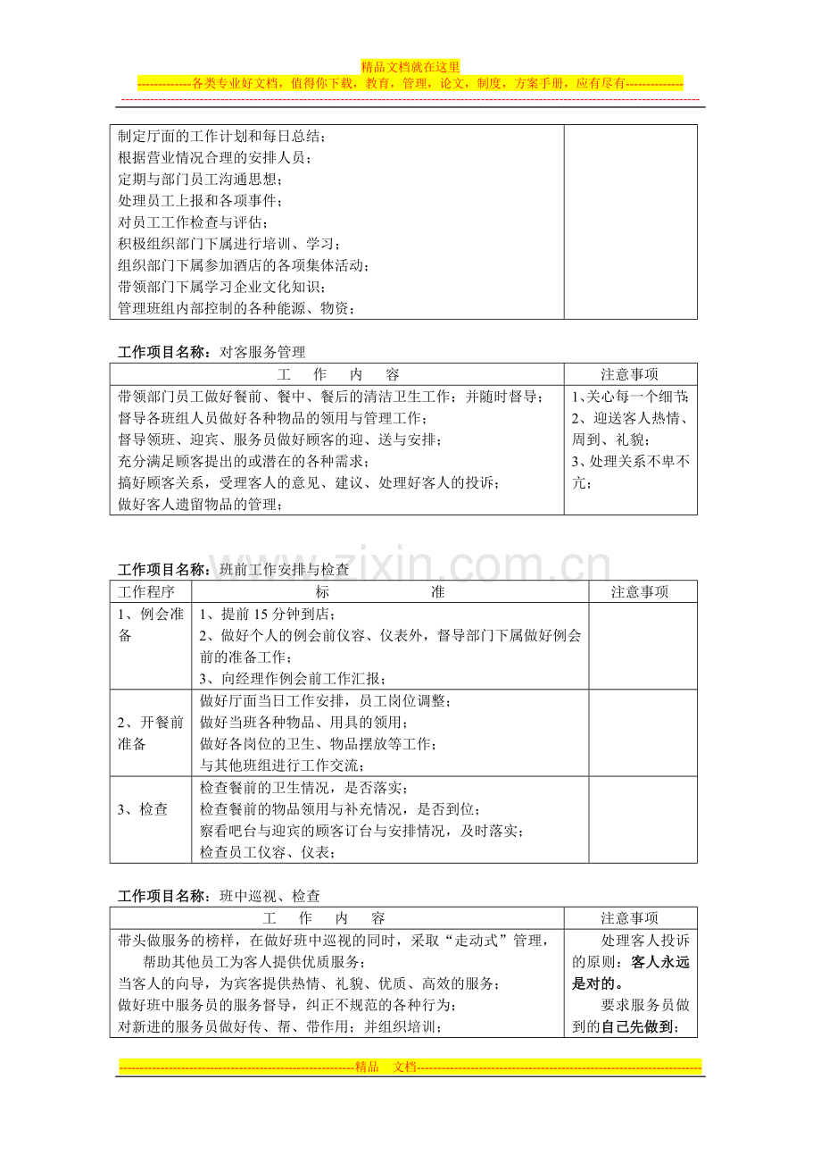 瑞丰大酒店中餐岗位描述及操作手册2.doc_第3页