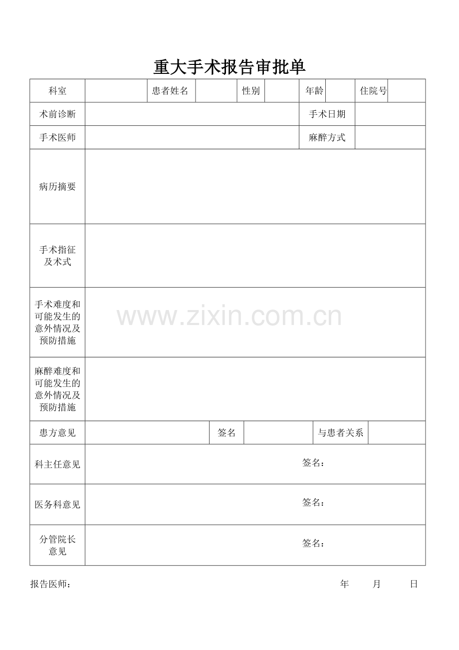 重大疑难手术报告审批制度与程序.doc_第3页