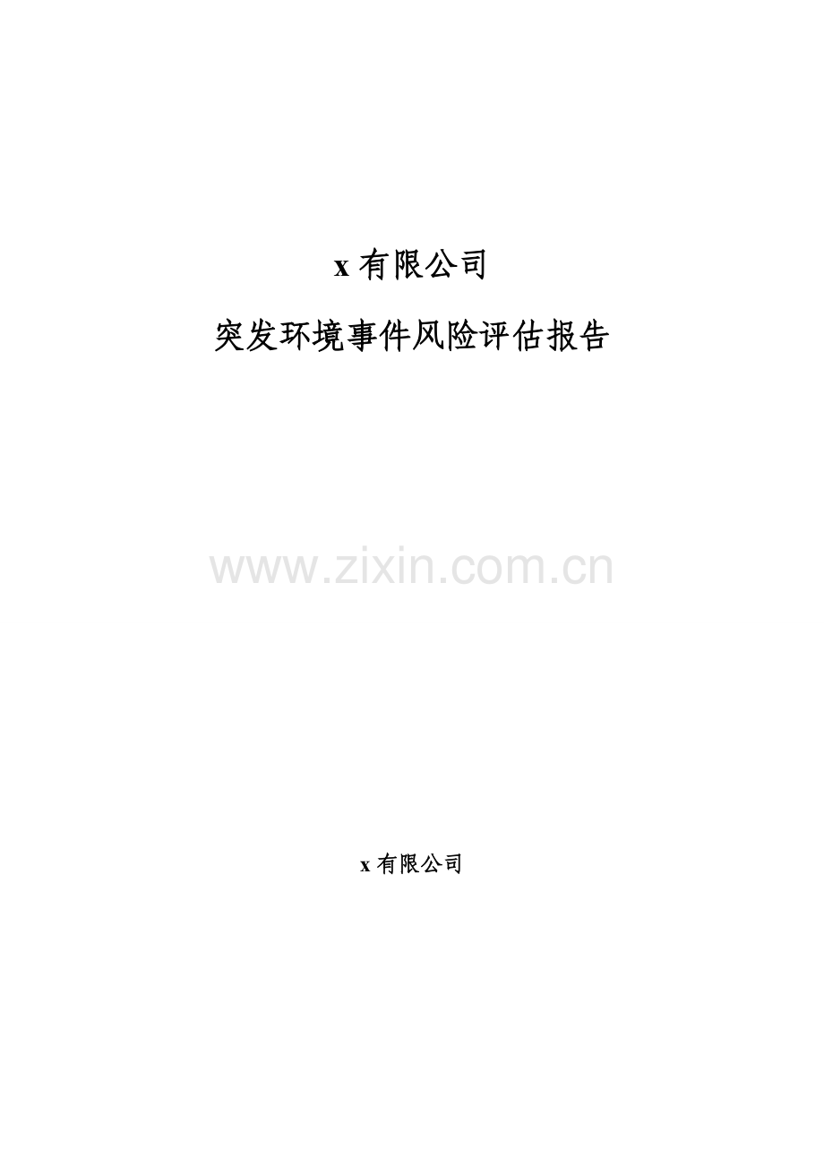 突发环境事件风险分析评价报告.doc_第1页