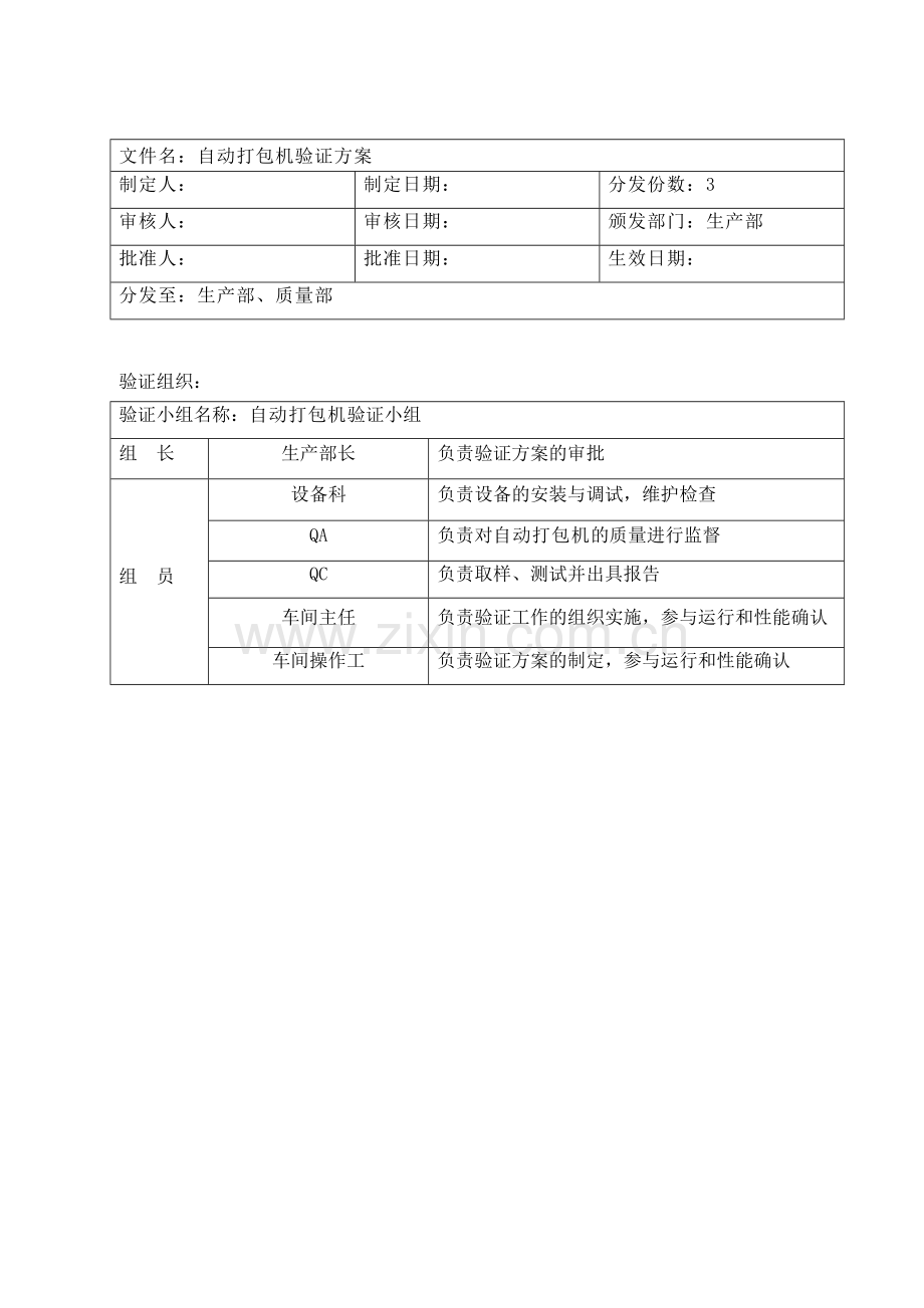 B0100自动打包机验证方案报告.doc_第1页