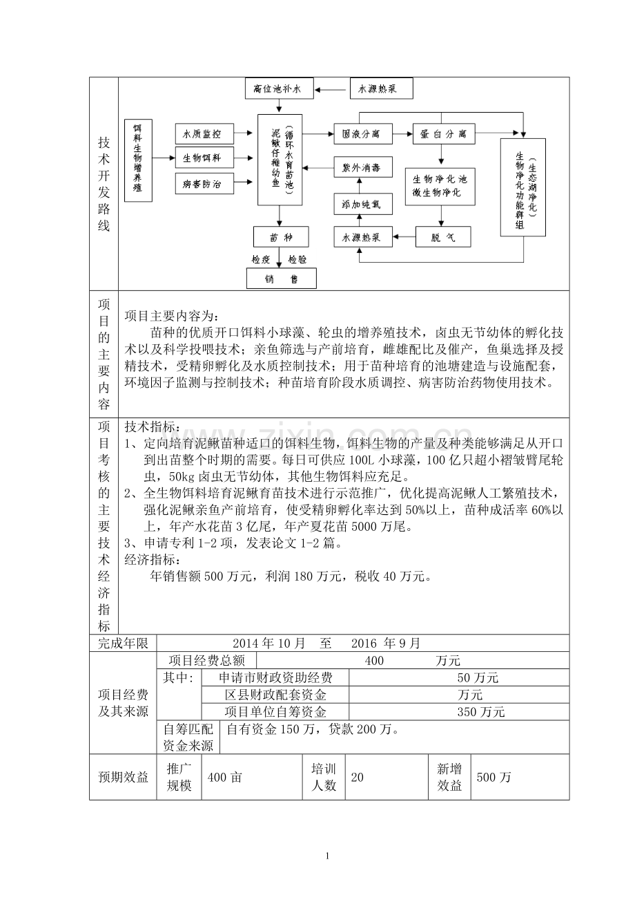 生物饵料培育泥鳅幼苗关键技术示范项目实施方案大学论文.doc_第3页