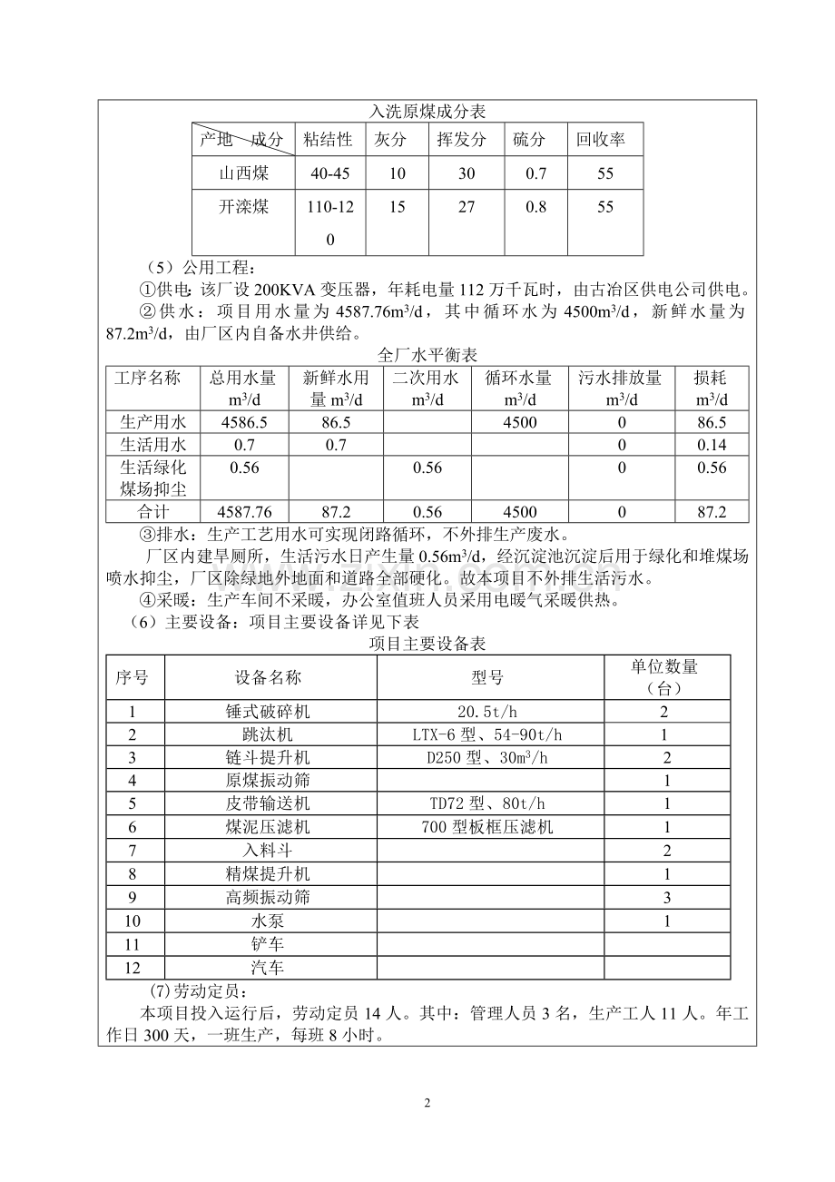 唐山大河商贸有限公司建设年入洗原煤30万吨洗煤厂项目可行性环境影响评估报告.doc_第3页