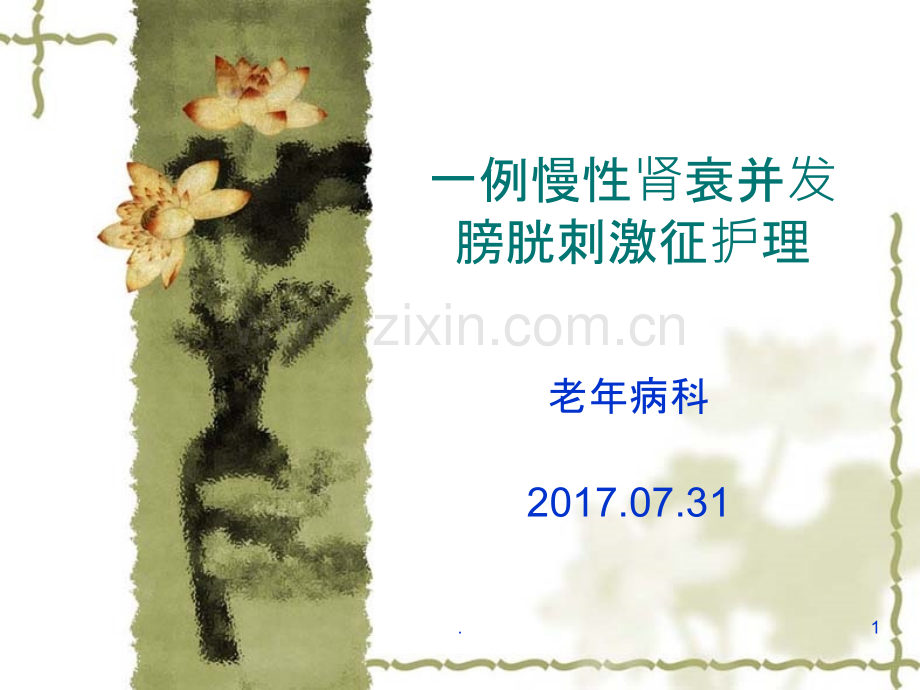 一例慢性肾衰患者疑难病例讨论.ppt_第1页