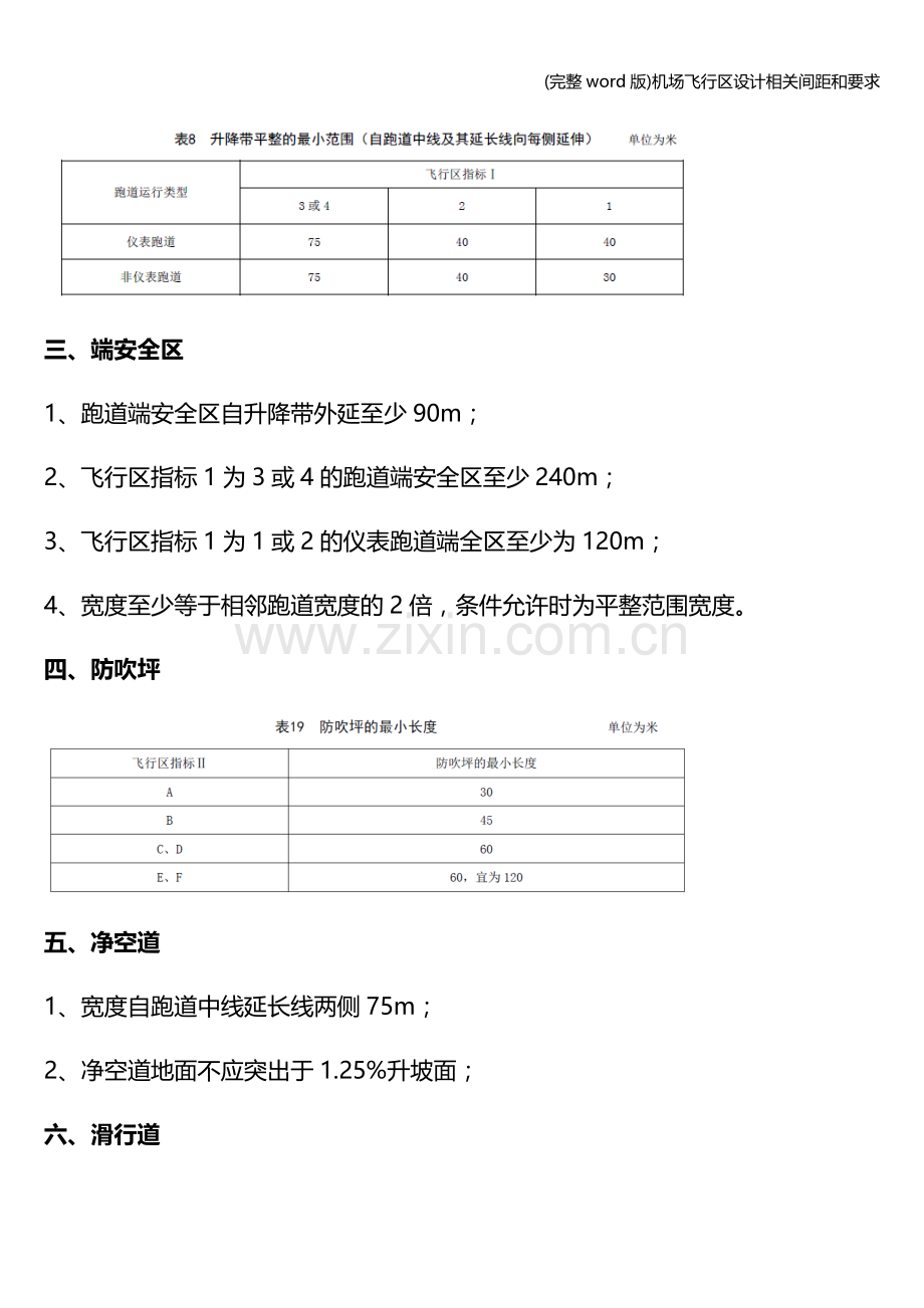 机场飞行区设计相关间距和要求.doc_第2页