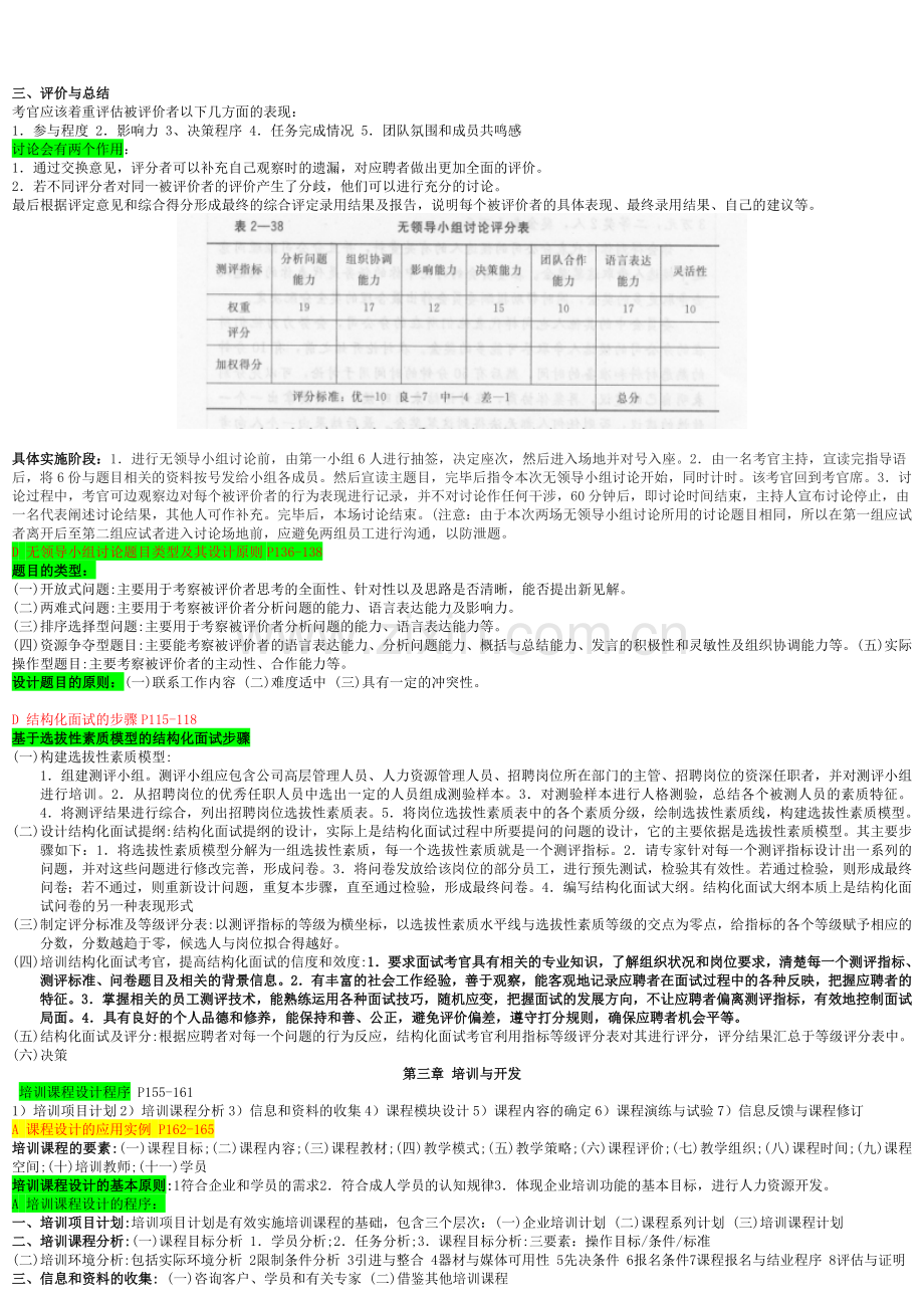 人力资源管理师二级考试-知识点汇总.doc_第2页