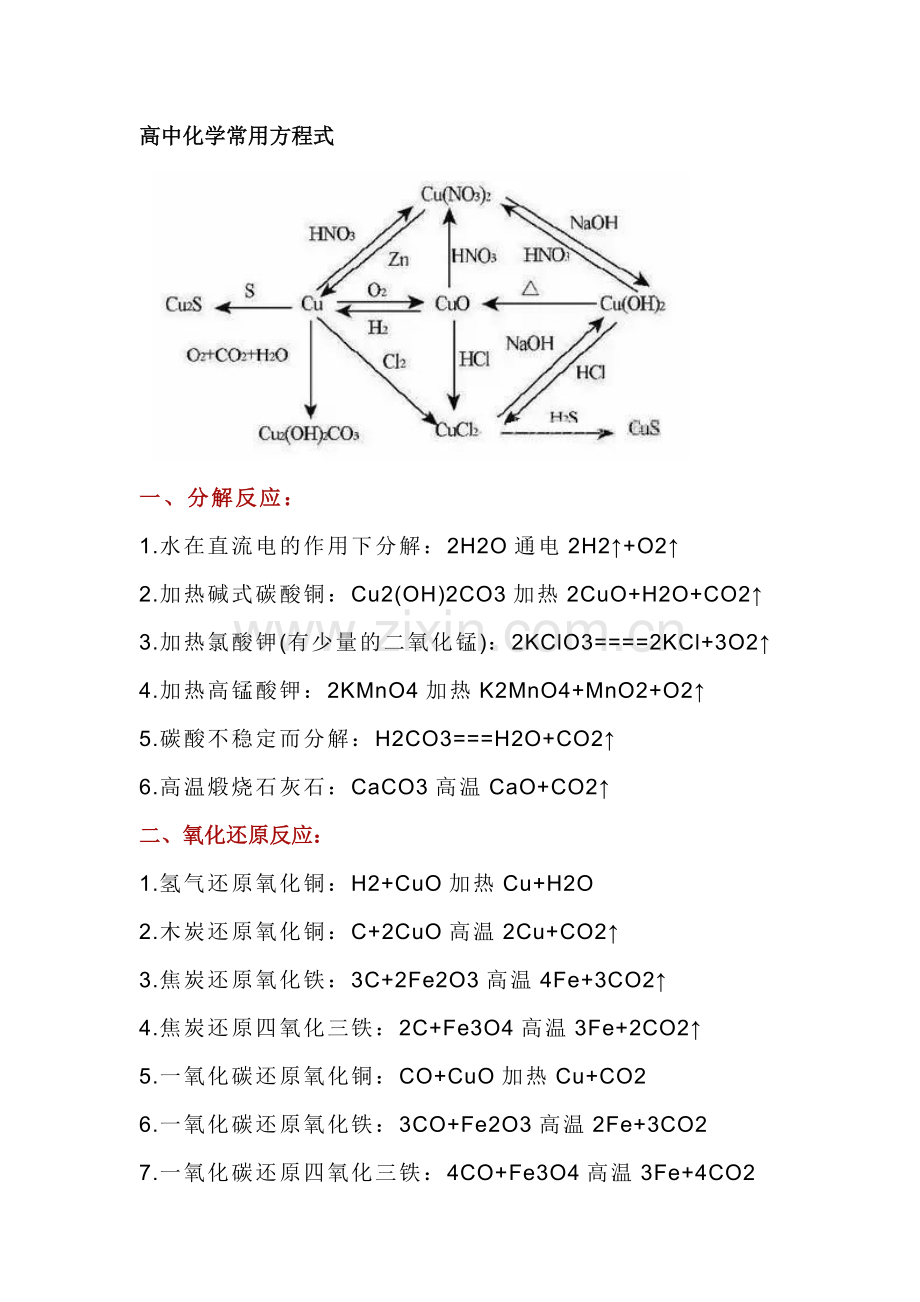 高中化学全册公式一网打尽.docx_第1页