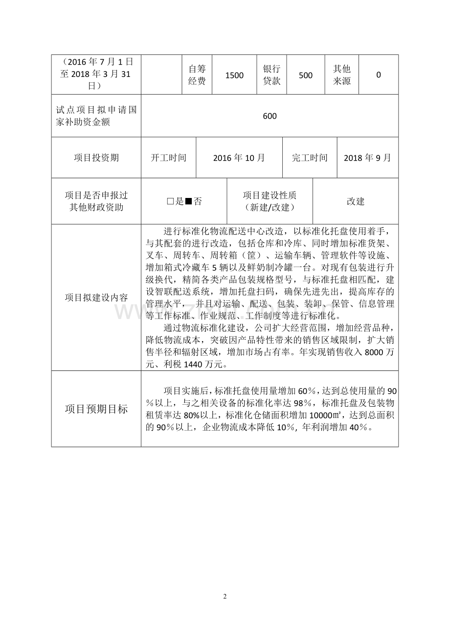 物流标准化试点项目申报材料.doc_第3页