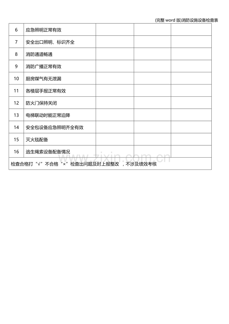 消防设施设备检查表.doc_第2页