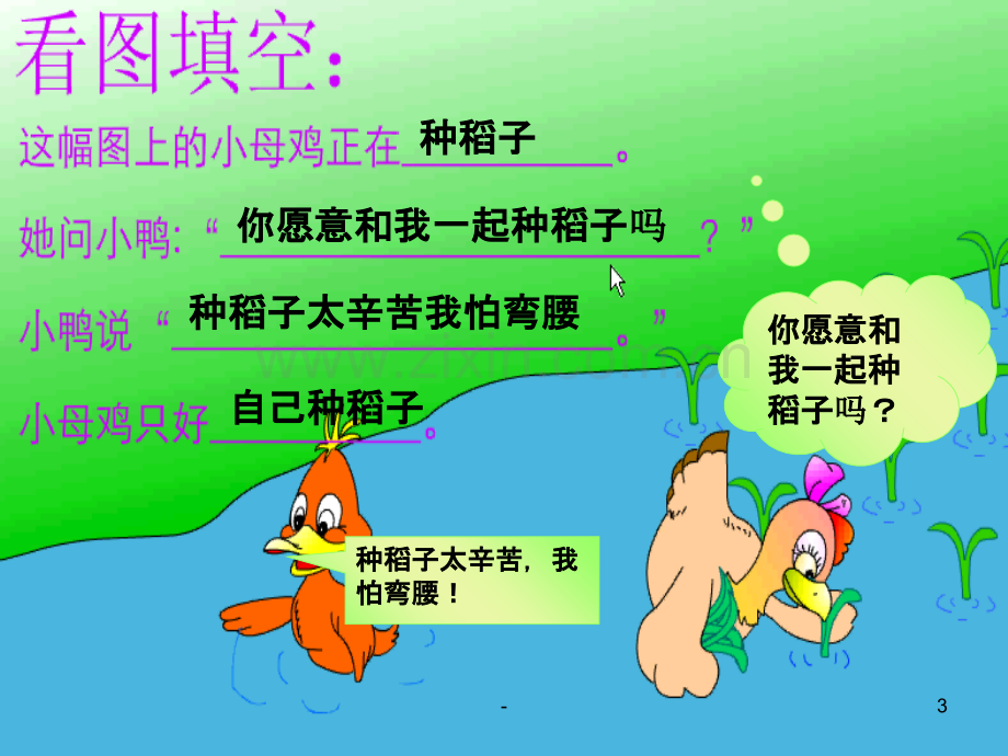 《小母鸡种稻子》.ppt_第3页