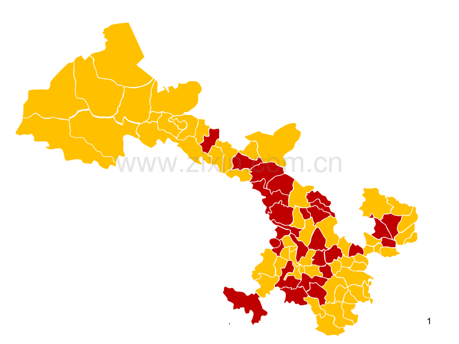 甘肃省地图分区域(可编辑).ppt_第1页
