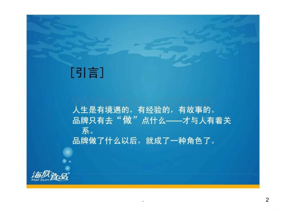 年海欣食品广告品牌策略提案ppt课件.ppt_第2页