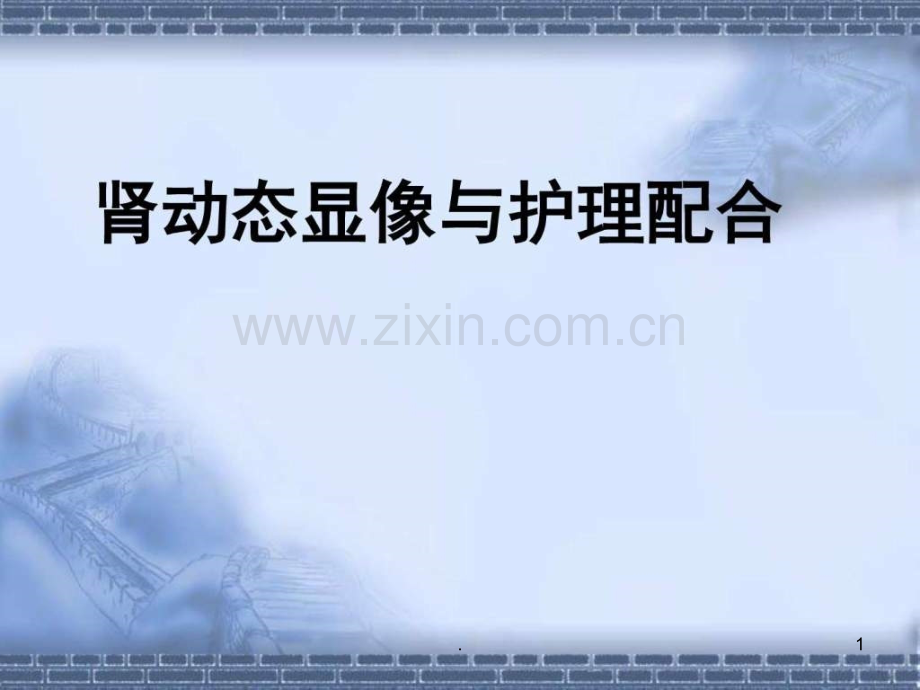 年月业务学习(付主任)肾动态显像及护理配合ppt课件.ppt_第1页