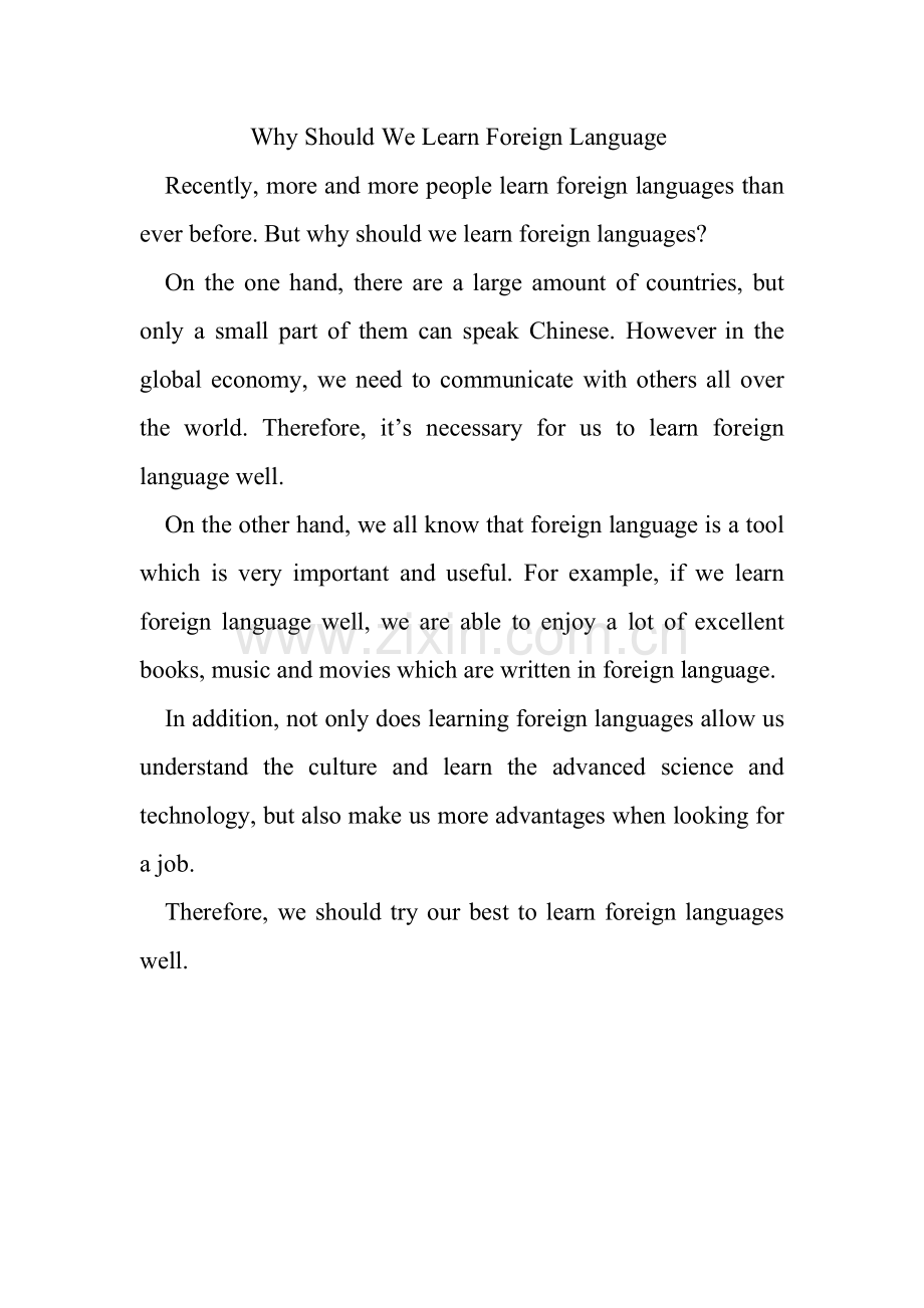 Why-Should-We-Learn-Foreign-Languages-共1页.pdf_第1页