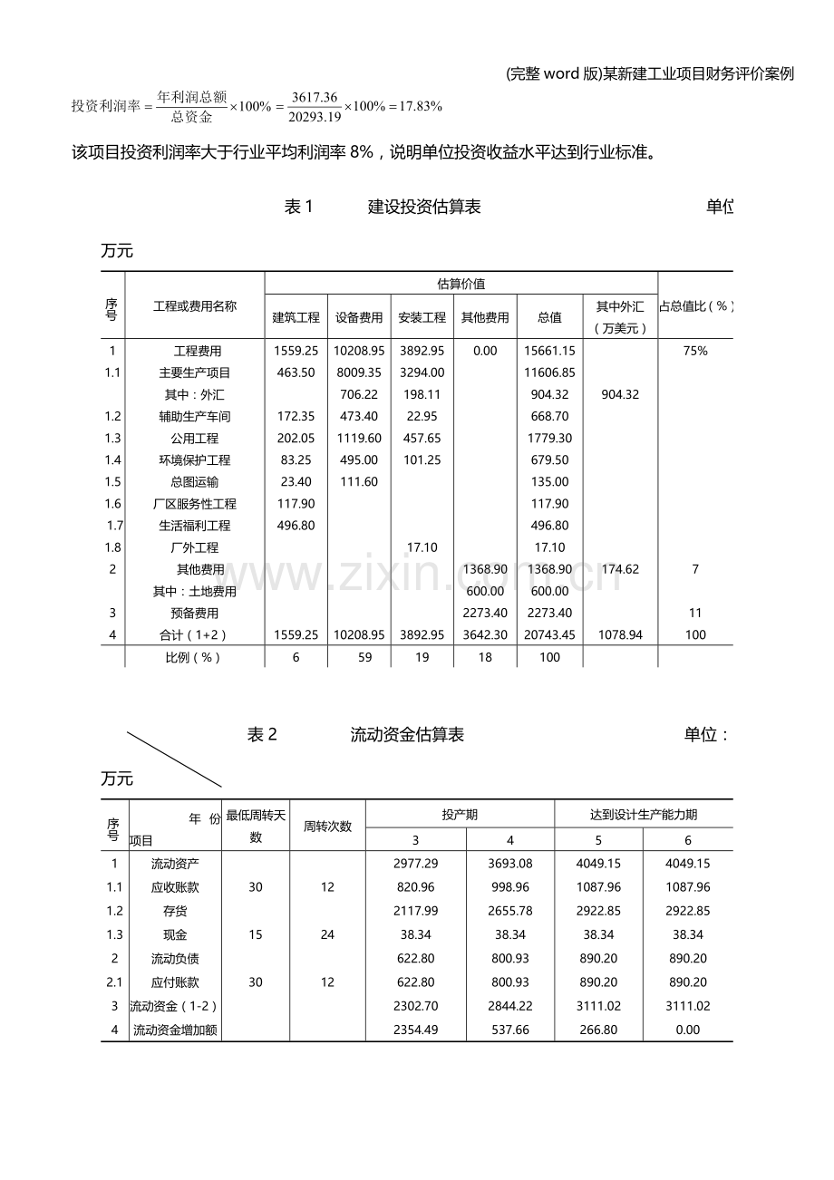 某新建工业项目财务评价案例.doc_第3页