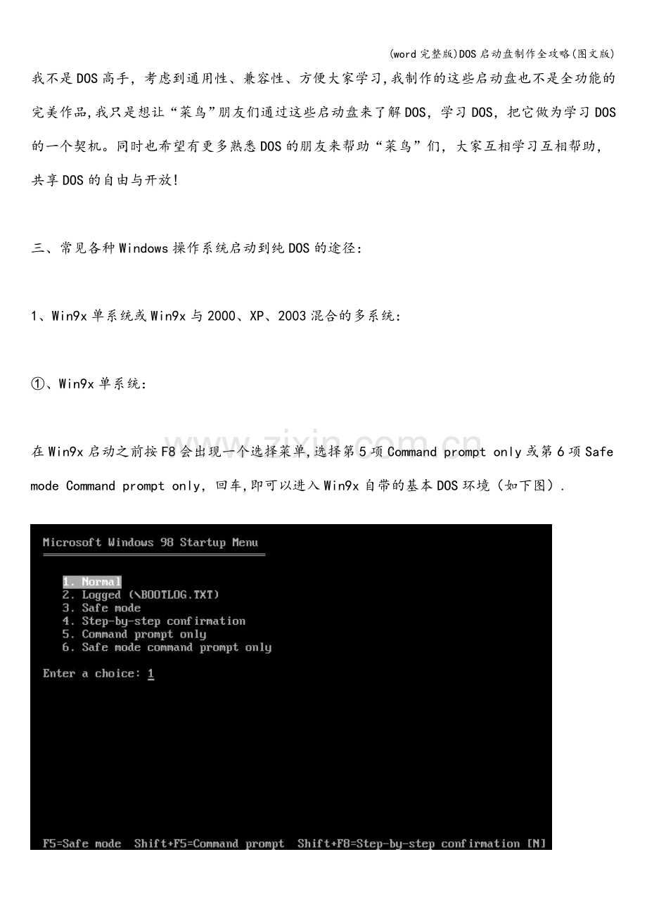 DOS启动盘制作全攻略(图文版).doc_第2页