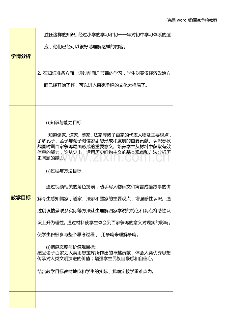 百家争鸣教案.doc_第2页