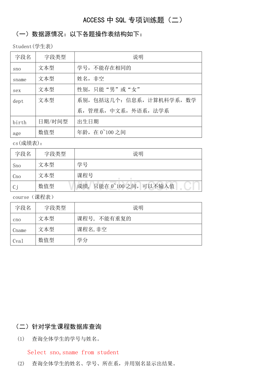 sql练习题+答案.pdf_第1页