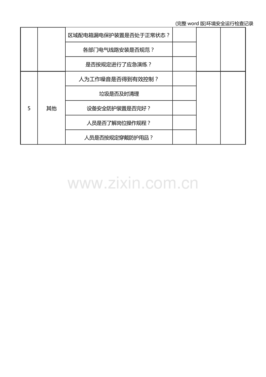 环境安全运行检查记录.doc_第2页