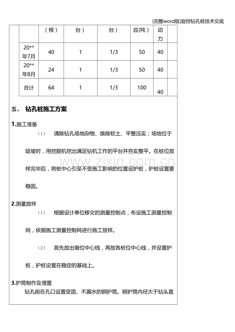 旋挖钻孔桩技术交底.doc_第2页