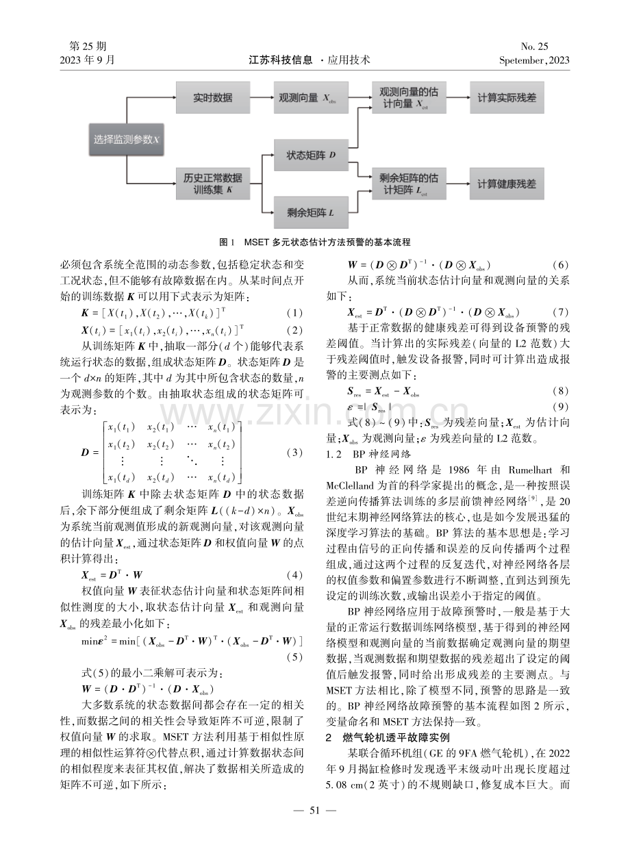 基于多元状态评估与BP神经网络的燃气轮机故障预警研究.pdf_第2页