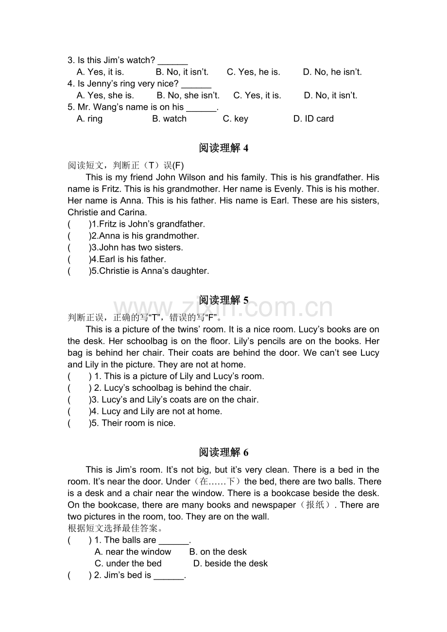 初一英语阅读训练.doc_第2页