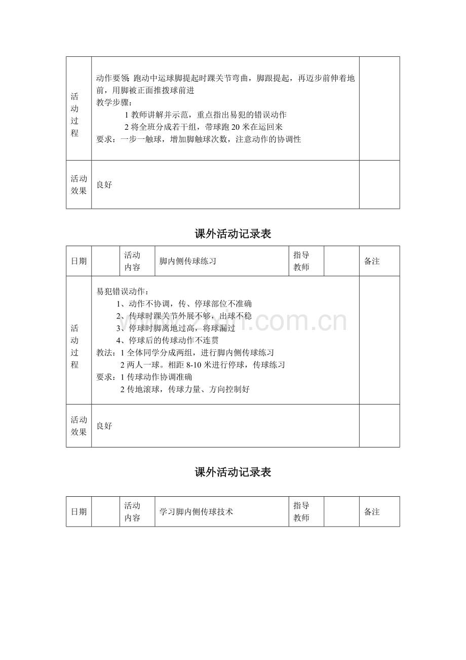 体育社团活动记录表.doc_第3页