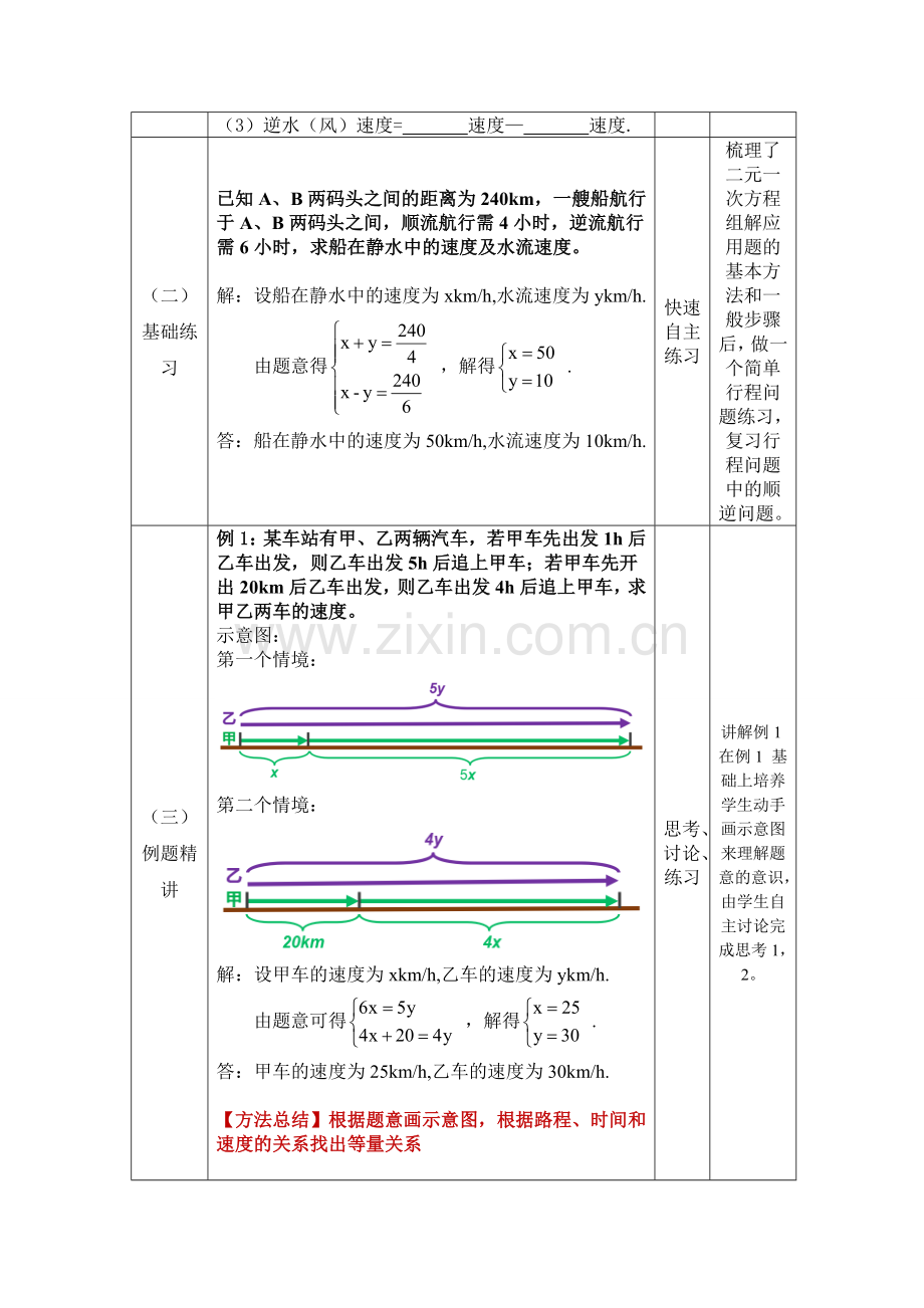 二元一次方程组解行程问题.doc_第3页