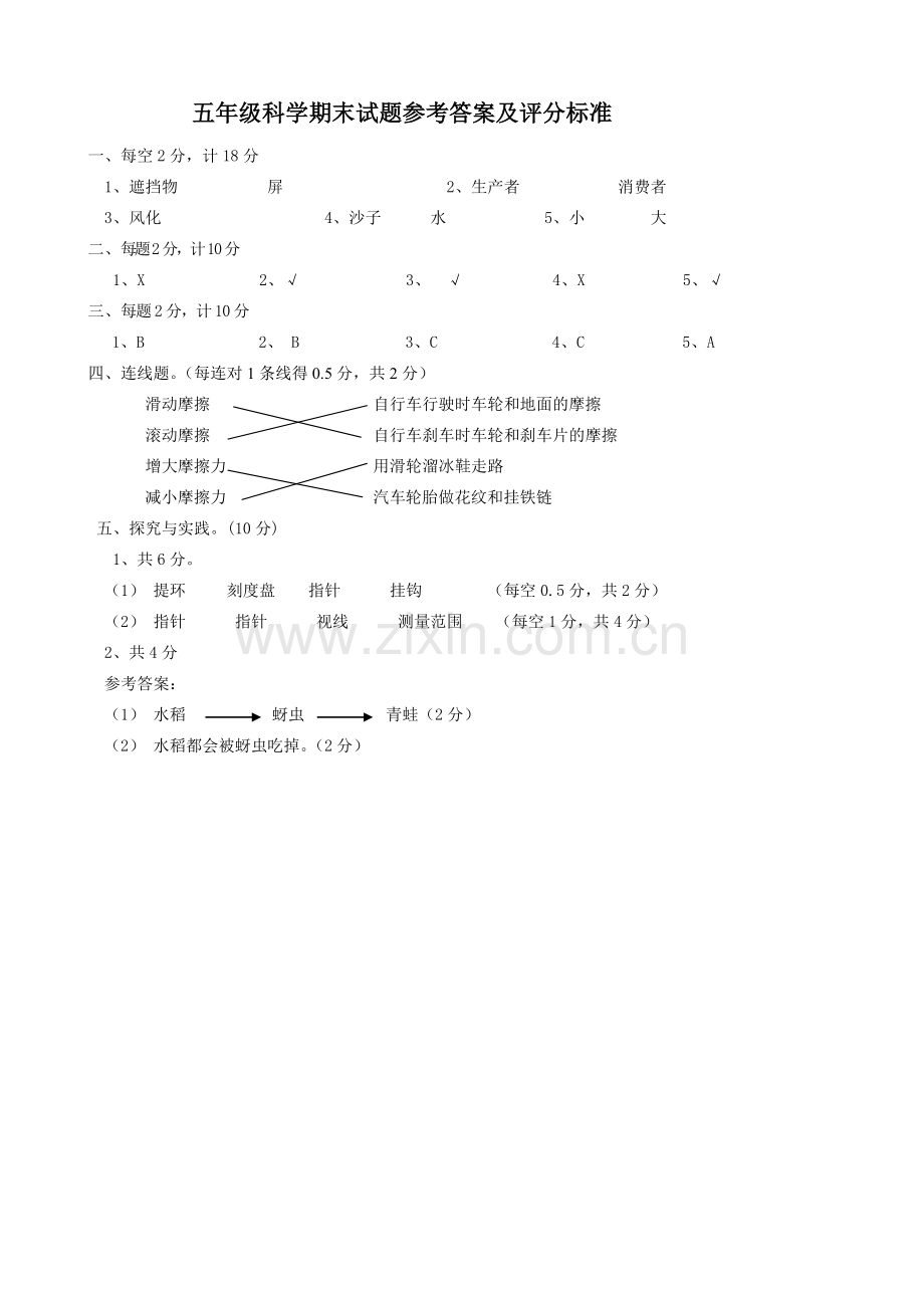 五年级上册科学试题科学题测试题教科版.doc_第3页