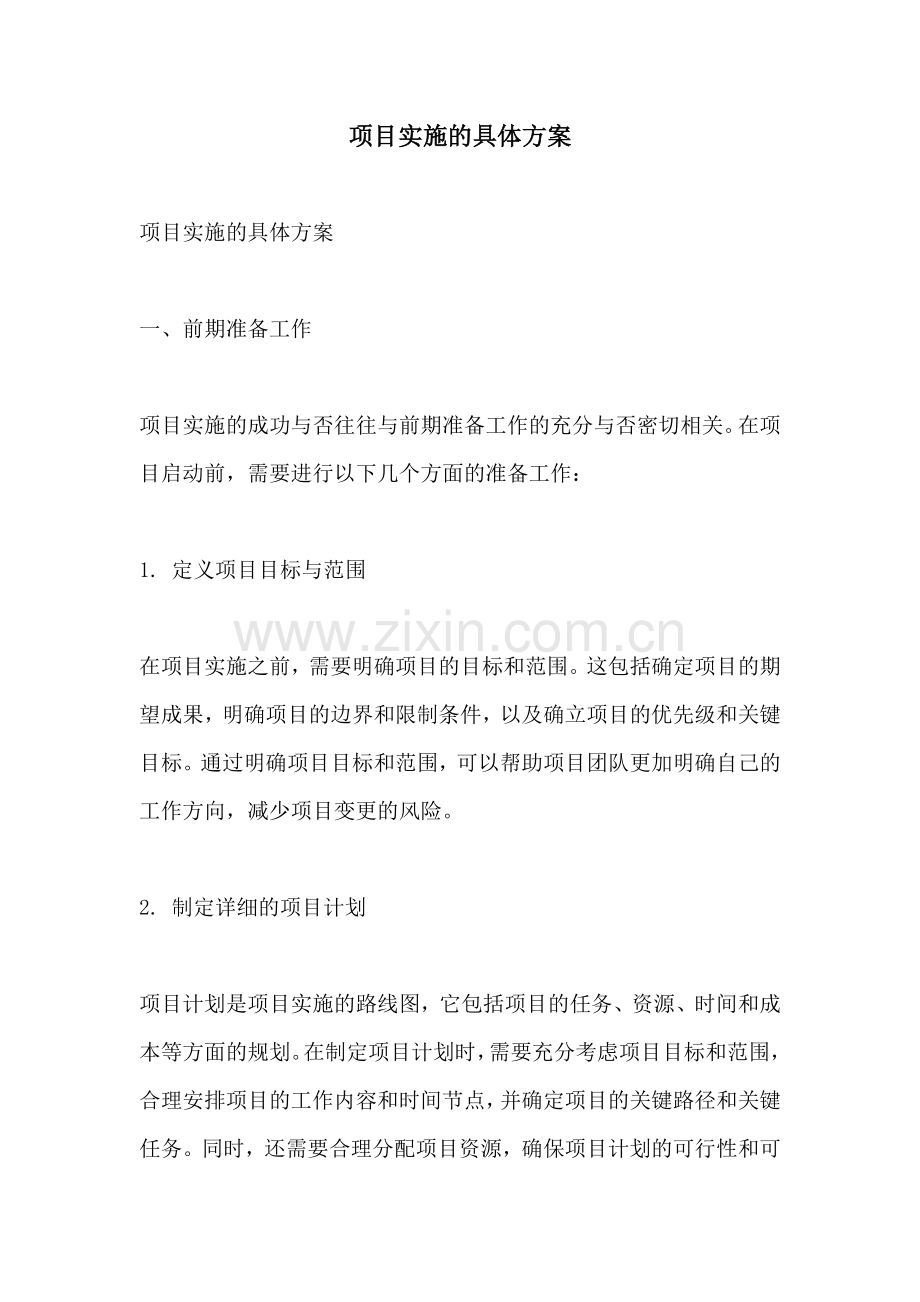 项目实施的具体方案.docx_第1页