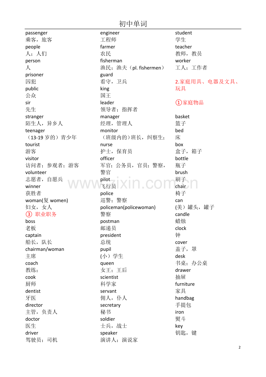 1初中英语单词.doc_第2页