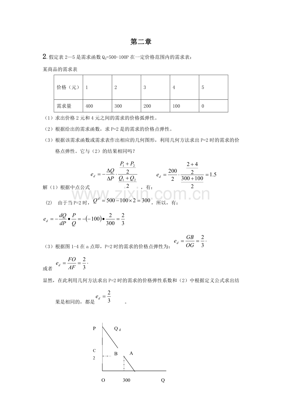 西方经济学(微观部分)重点计算题答案-高鸿业主编.doc_第1页