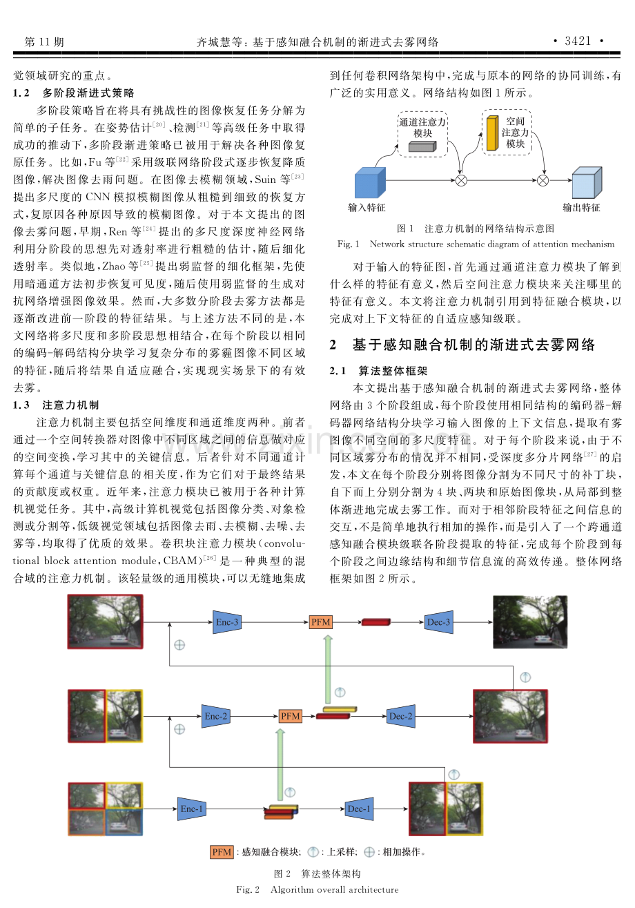 基于感知融合机制的渐进式去雾网络.pdf_第3页