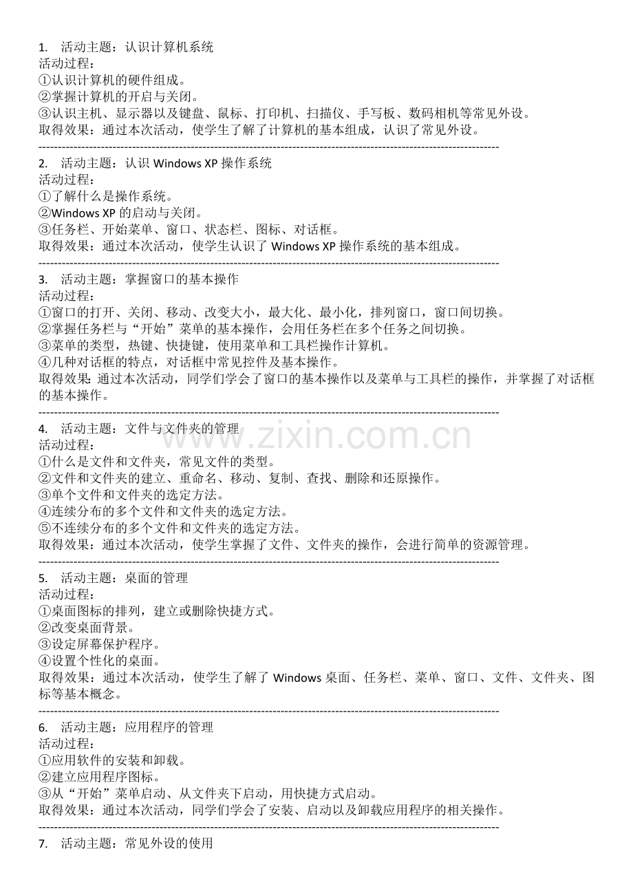 信息技术兴趣小组活动记录一.doc_第1页