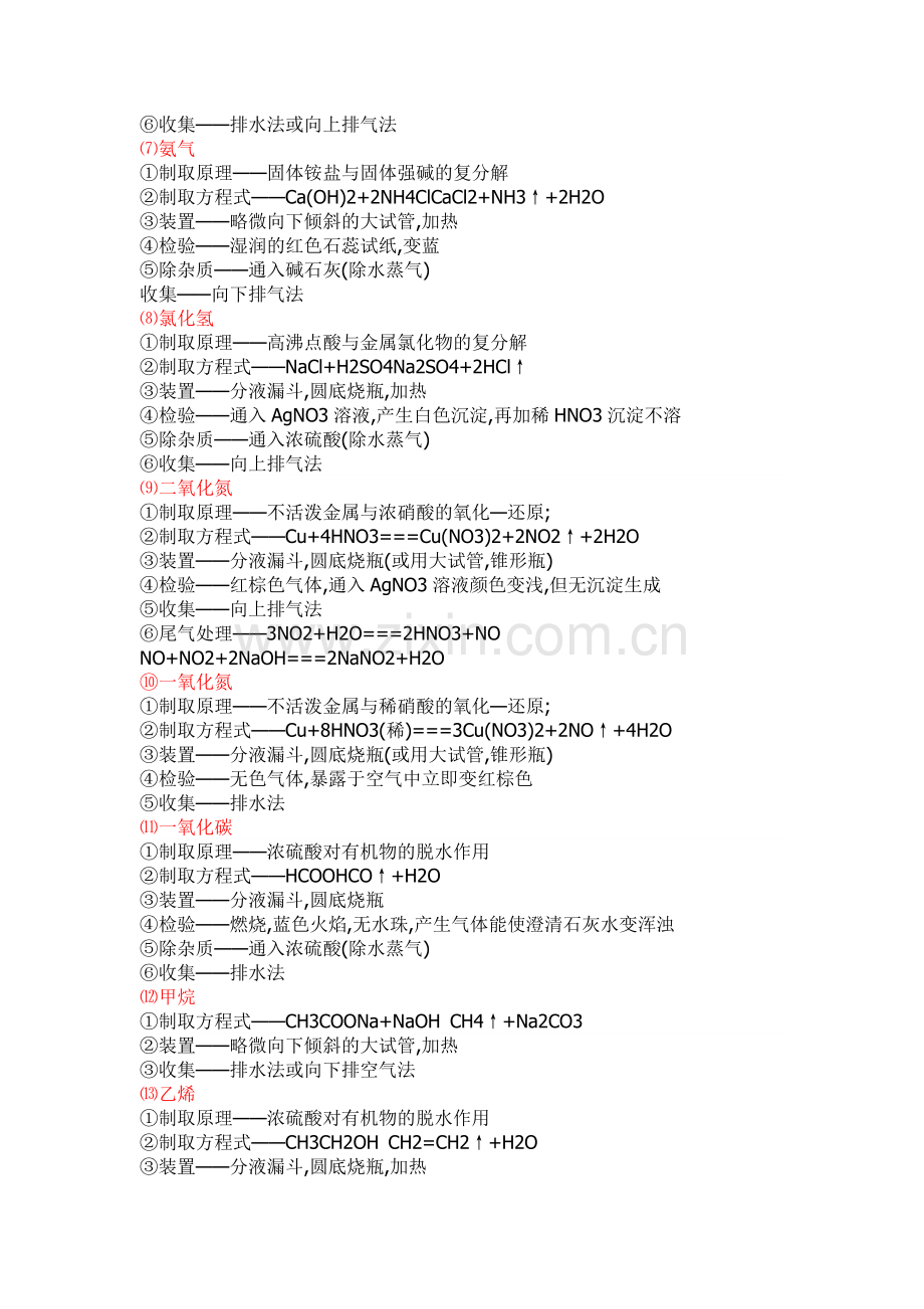 高中化学《常见气体的制取和检验》.doc_第2页