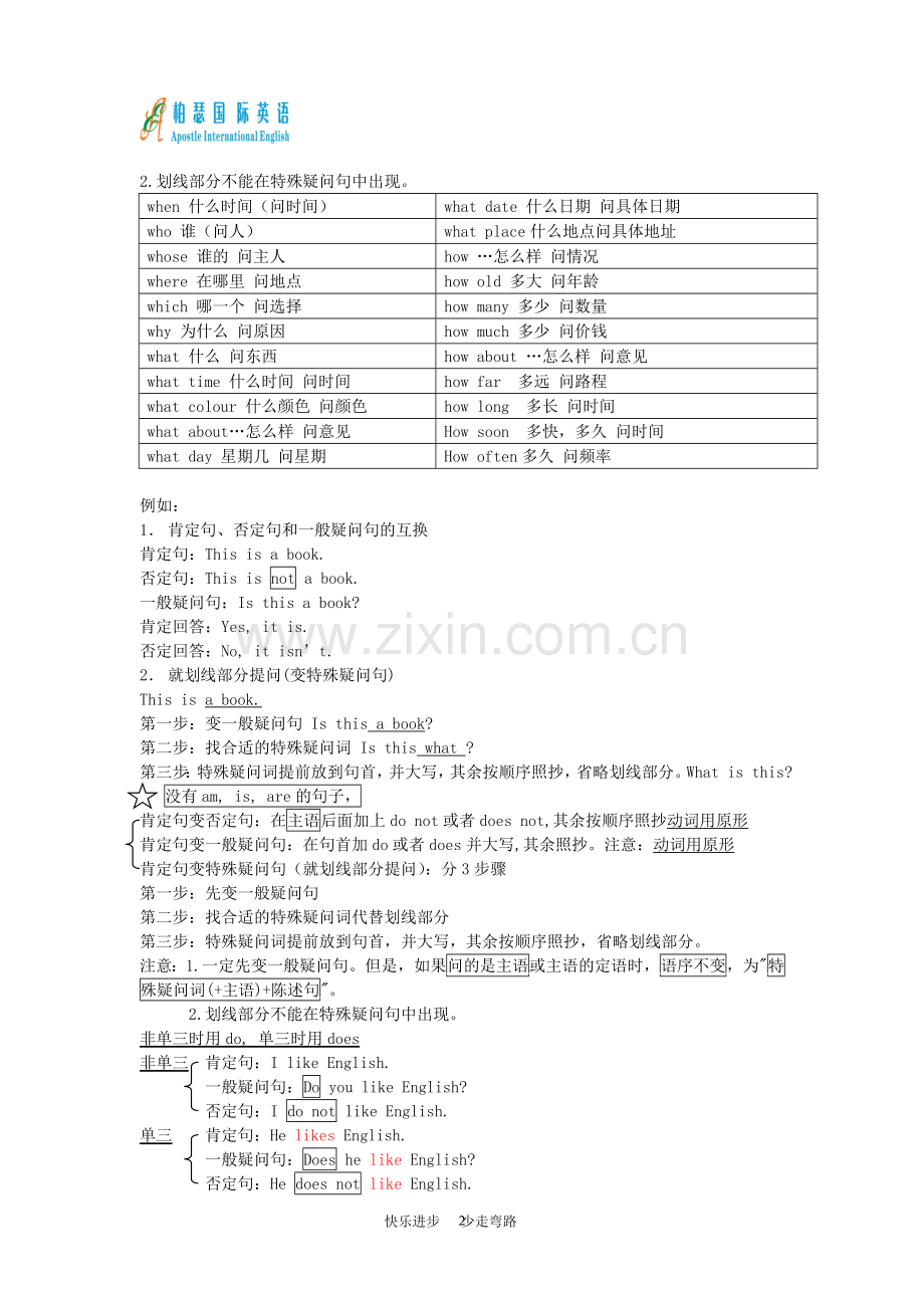 小升初英语句型讲解及练习.doc_第2页