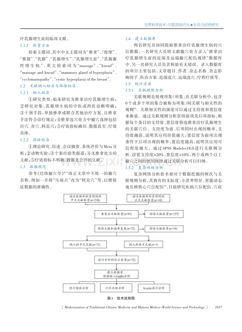 基于复杂网络分析推拿治疗乳腺增生症腧穴配伍规律.pdf_第2页