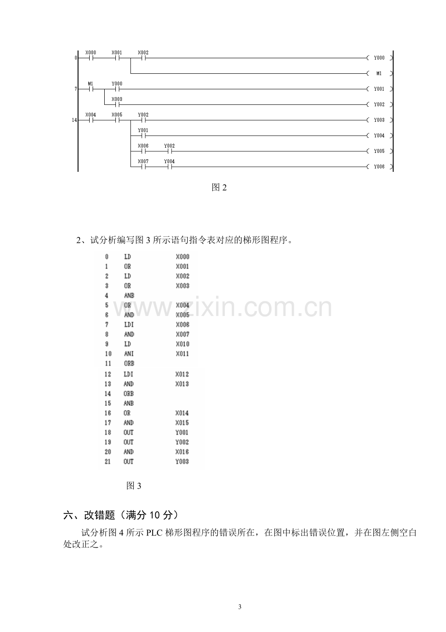 PLC技术应用期末试题-(2).doc_第3页