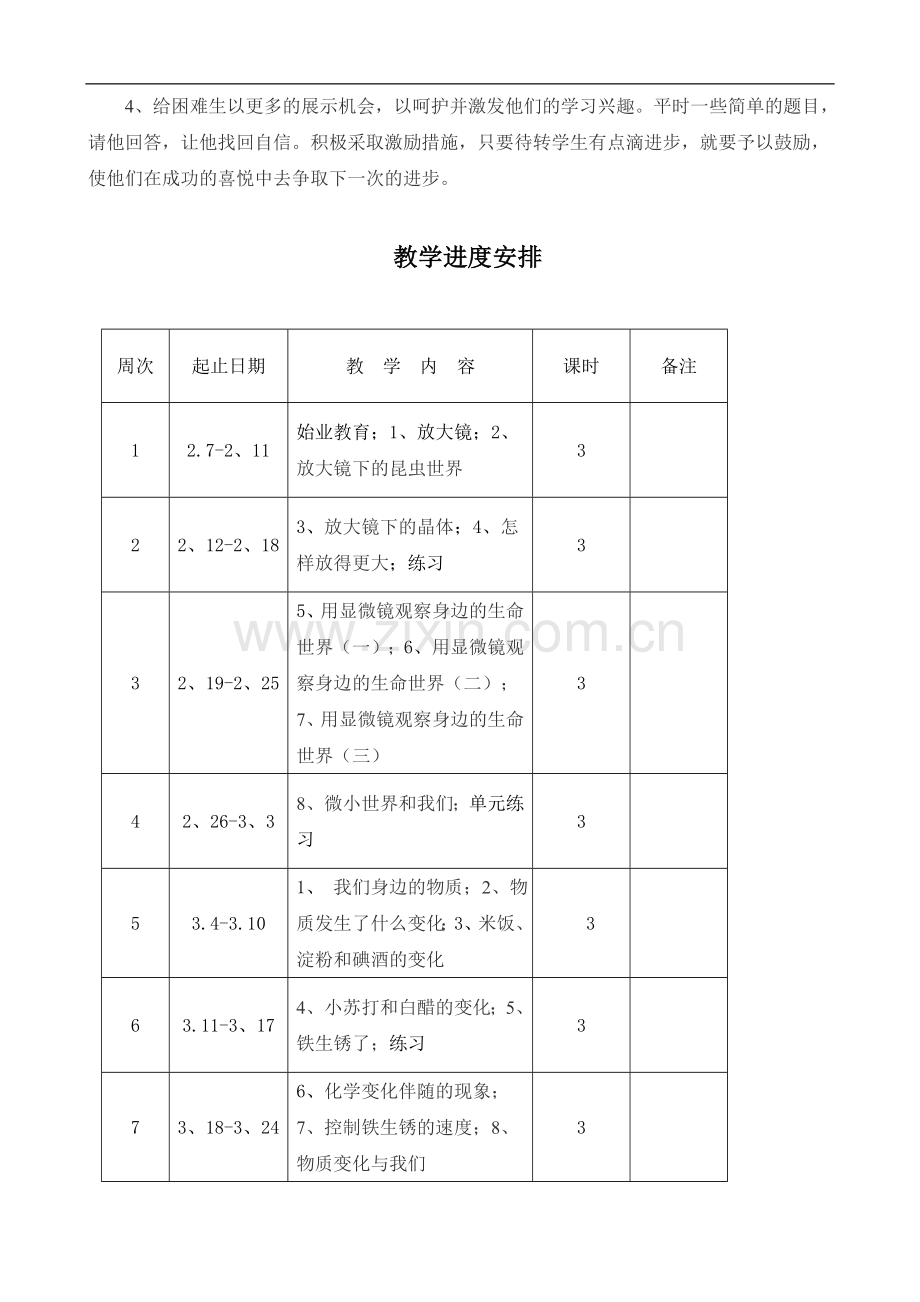 人教版科学六年级下册教学计划.doc_第3页