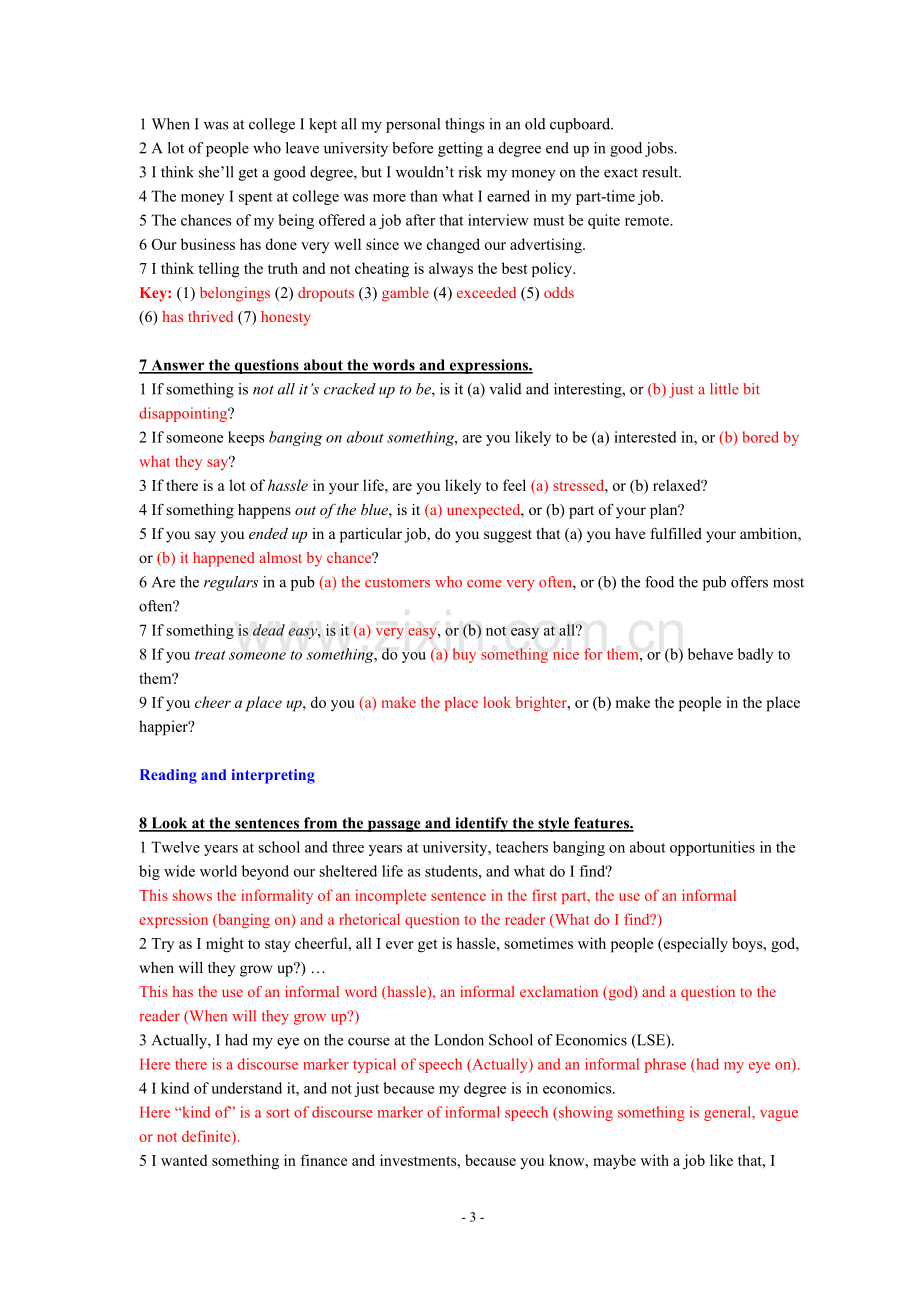 新标准大学英语综合教程4--课后答案.doc_第3页