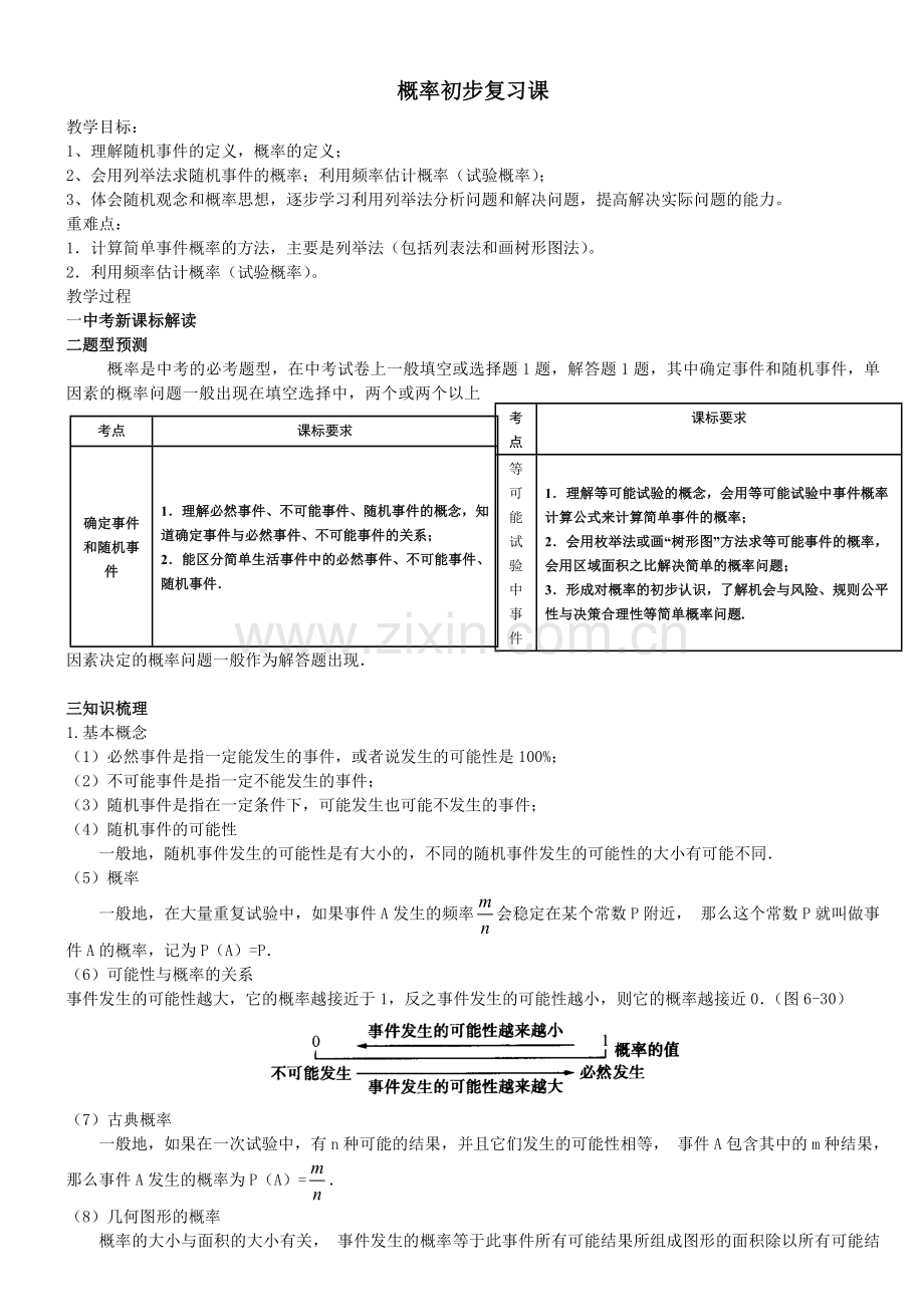 概率初步复习教案.doc_第1页