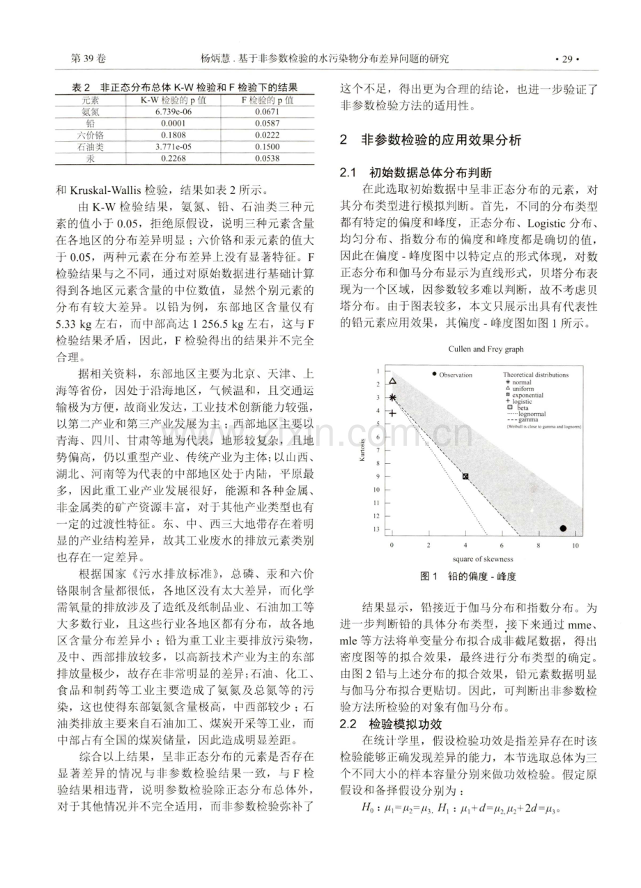 基于非参数检验的水污染物分布差异问题的研究.pdf_第2页