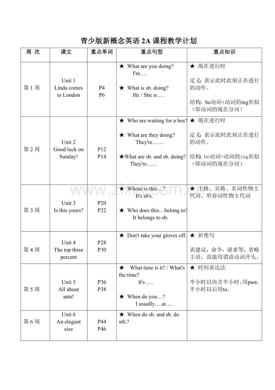 新概念英语2A教学计划.doc_第1页