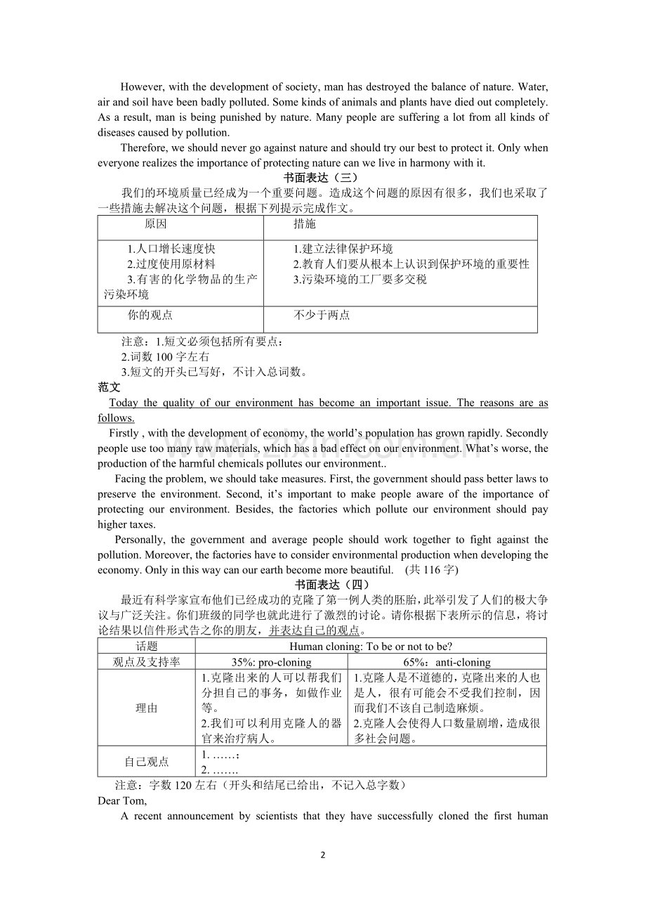 牛津高中英语模块五-书面表达.doc_第2页