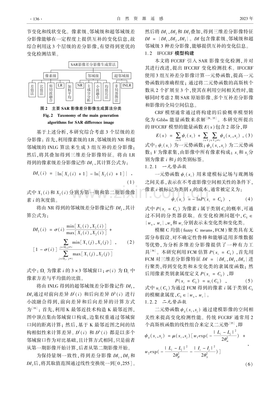 基于改进全连接条件随机场的SAR影像变化检测.pdf_第3页