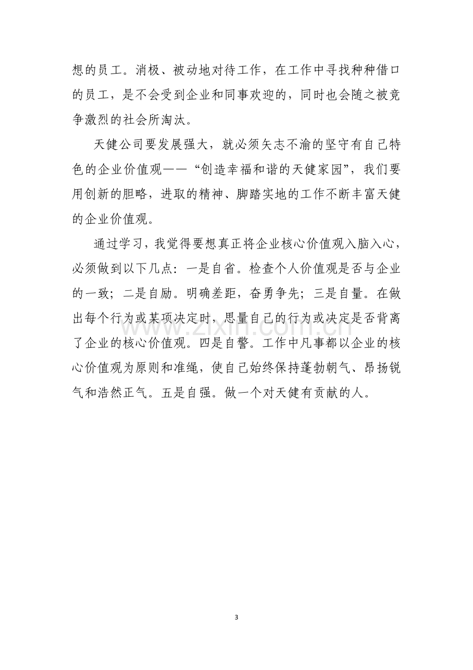 企业核心价值观学习心得.doc_第3页