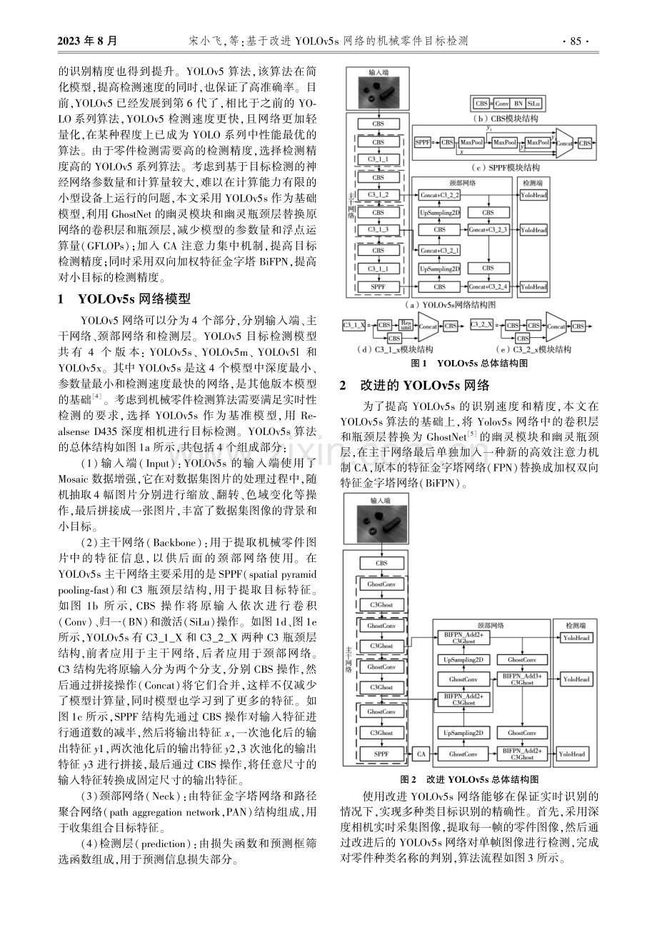 基于改进YOLOv5s网络的机械零件目标检测.pdf_第2页